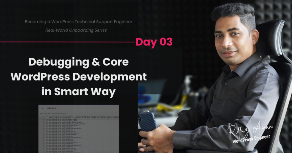 Debugging & Core WordPress Development in Smart Way – Day 03